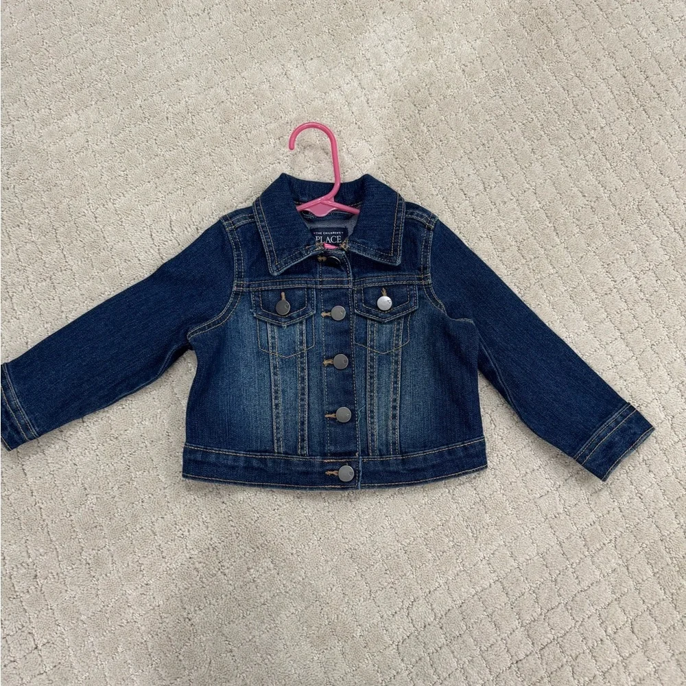 The Children's Place Blue Denim Jean Jacket for Girls NWOT
